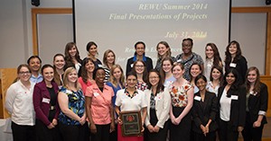 Dr. Urmila Ghia with REWU-2014 participants.
