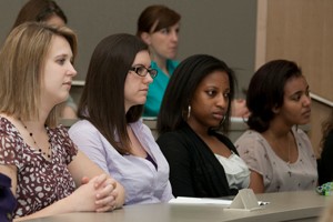 women in class