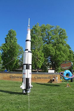 Duck TapeÂ® Space Shuttle created by DAAP students in 2014