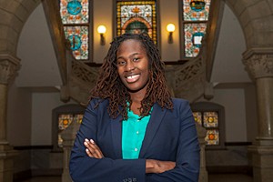 Omotayo Banjo, a University of Cincinnati assistant professor of communication, is featured in this photo. She is co-author of the newly published article, Behind the Music: Exploring AudiencesÂ  Attitudes toward Gospel and Contemporary Christian Music. 