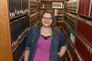 Rachel Mullins posed at University of Cincinnati Clermont Campus Wednesday June 17, 2015. UC/Joseph Fuqua II