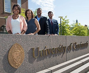 The Brooks family of Columbus: (from left) Tiffany, Denise, Howard and Howard III.