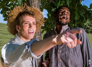 Karl Amundson and Phillip Johnson in CCM's 'Big River.'