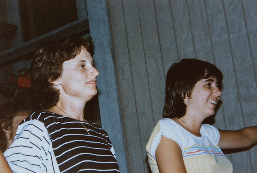 Beth Sininger Flege and Susan Kromer Hunt in the 1980s