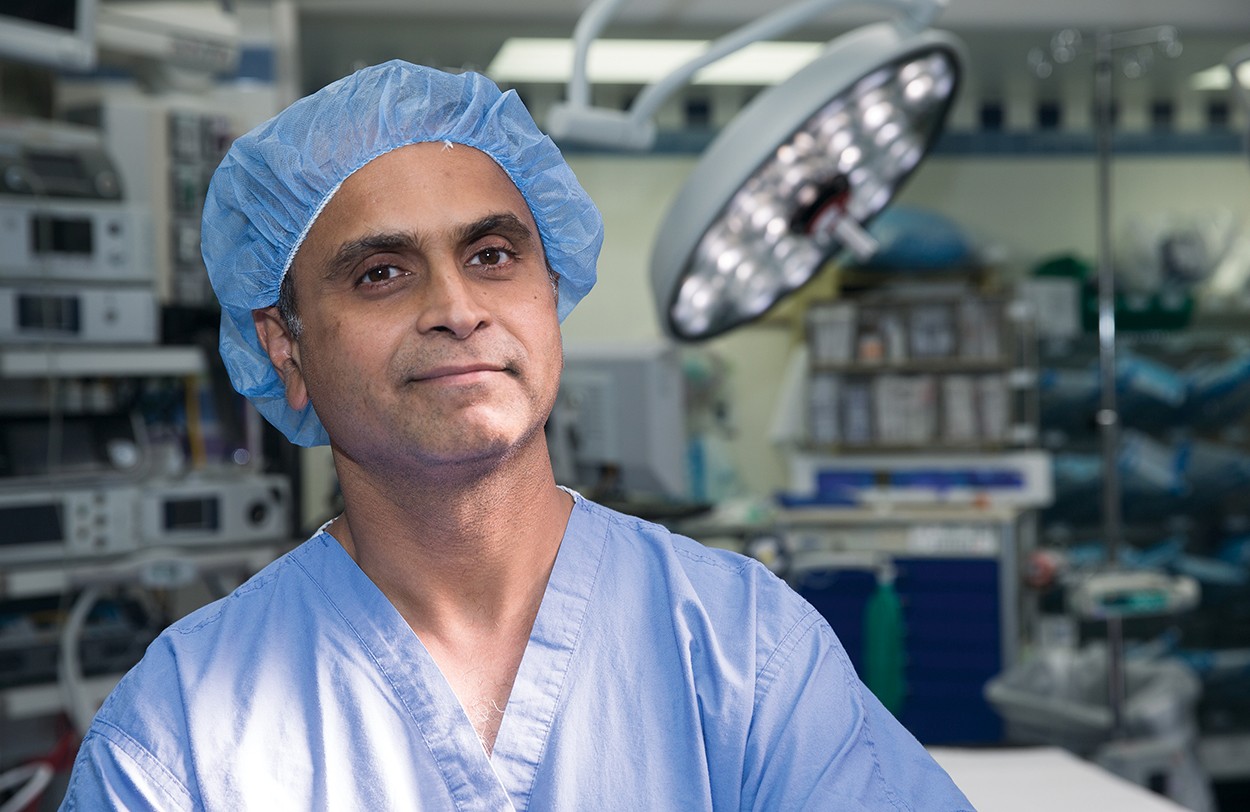 Dr. Syed Ahmad  at UC in the OR