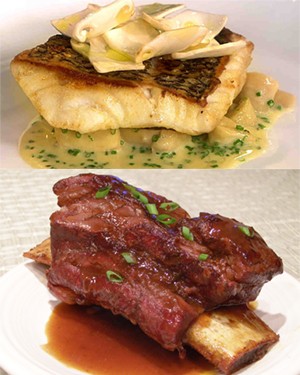 Black Sea Bass & Short Ribs
