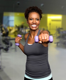 woman working out