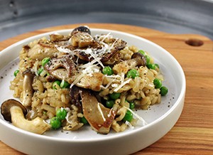 Porcini and Garlic Risotto