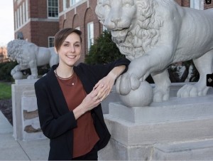 Juliana Madzia with the McMicken lions