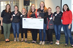 UC CEAS all-women Heavy Civil team places first at ASC Region 3 Competition.