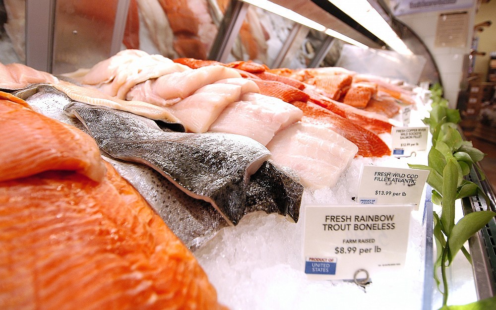Omega-3 fatty acids, particularly docosahexaenoic acid (DHA), can be found in high levels in fatty fish, including salmon, trout and tunaÂ like these at the Wild Oats store in Rookwood Commons.
