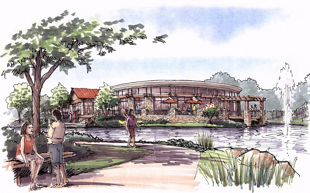 A rendering of the new behavioral health center.