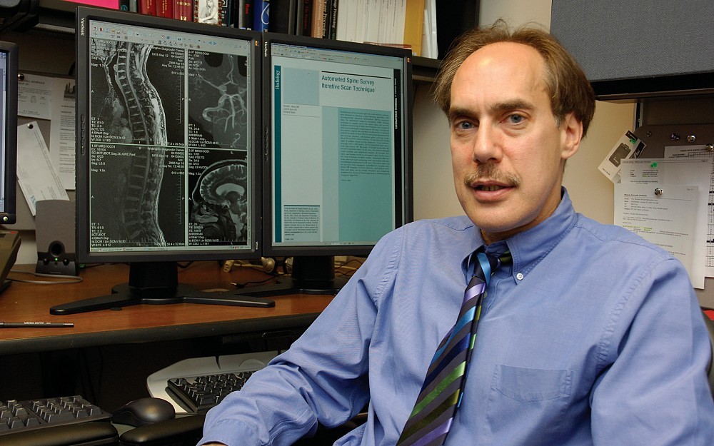 Kenneth Weiss, MD, developed a noninvasive, computer-automated MRI technique known as the automated spine survey iterative scan technique (ASSIST).