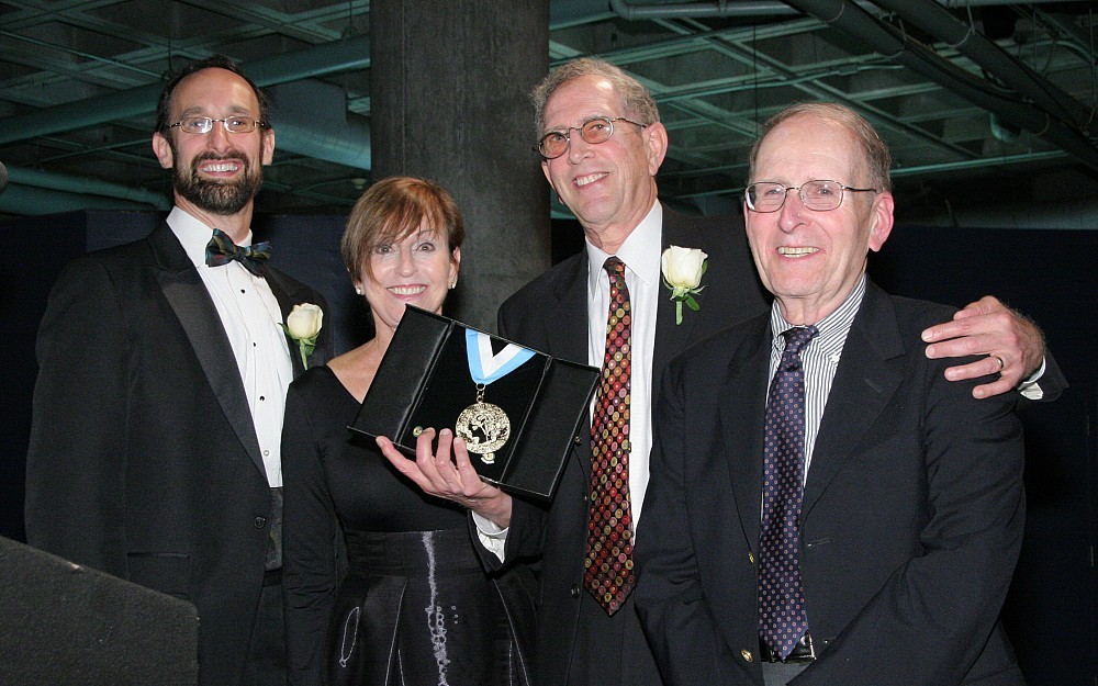 Robert Lukin, MD, (second from right) received the American Society of Neuroradiology's highest honor: the Gold Medal. 