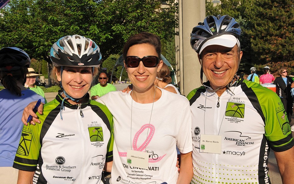 Eileen Barrett, Allison Gordon, Harvey Harris were an integral part of the 2008 Ride Cincinnati event committee.