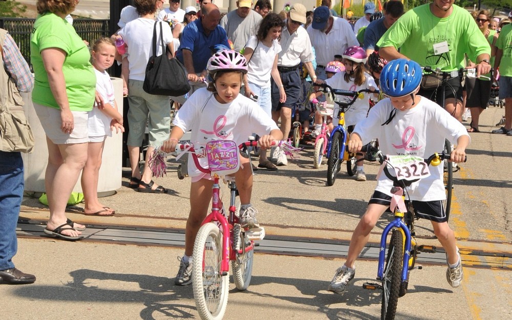 The 2008 Ride Cincinnati event included a kid's bike rally. 