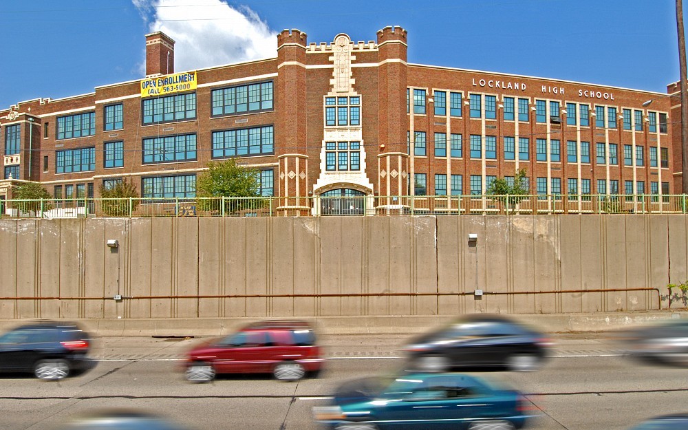 Lockland High School is one of several schools located within close proximity to a major highway in Greater Cincinnati.