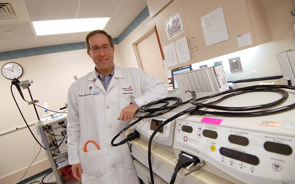 Nathan Schmulewitz, MD, assistant professor of digestive diseases at the University of Cincinnati, is using a new technology to help patients with Barrett's esophagus.