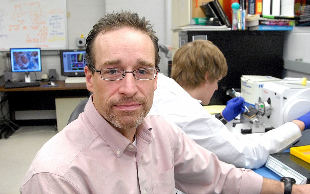 Scott Belcher, PhD, associate professor in the pharmacology and cell biophysics department
