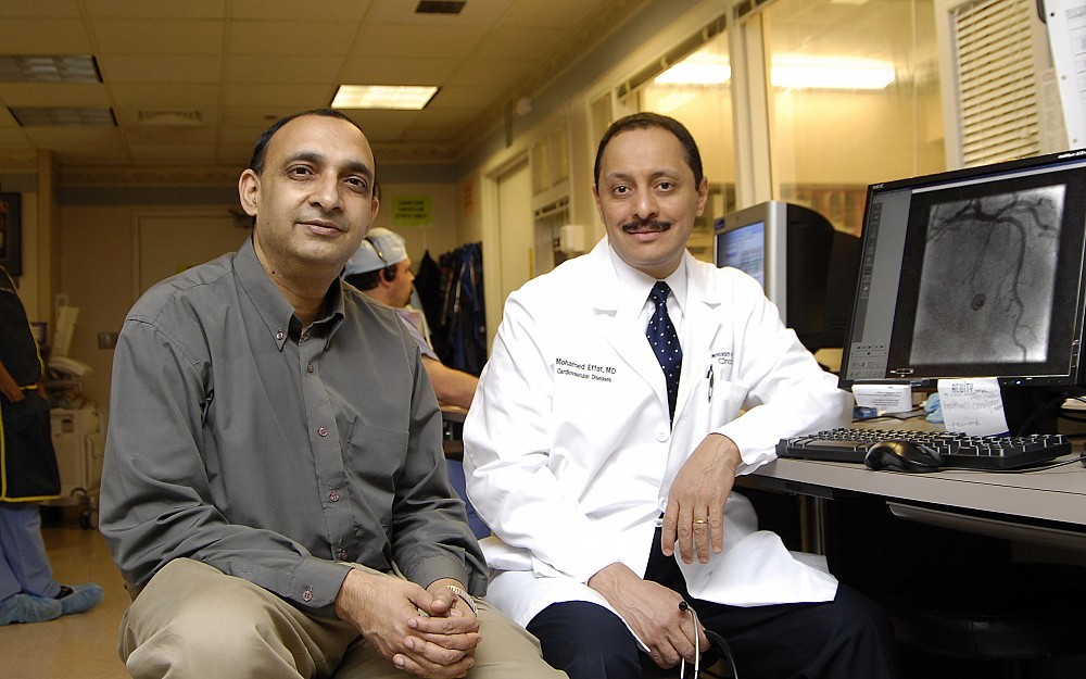 Rupak Banerjee, PhD, College of Engineering, and Mohamed Effat, MD, UC Health cardiologist