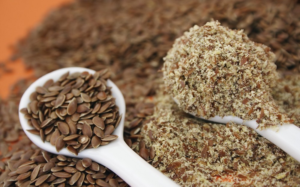 Whole grains, such as flax seed, are a good source of fiber. 