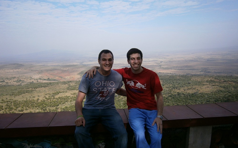 Derek Zipkin (right) and fellow second-year College of Medicine student James Constants (left).