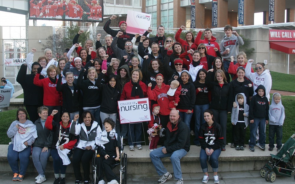 The UC College of Nursing's 90 participants - plus a SIM man.  