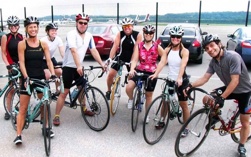 David Campbell received life-saving CPR from two members of his cycling group.