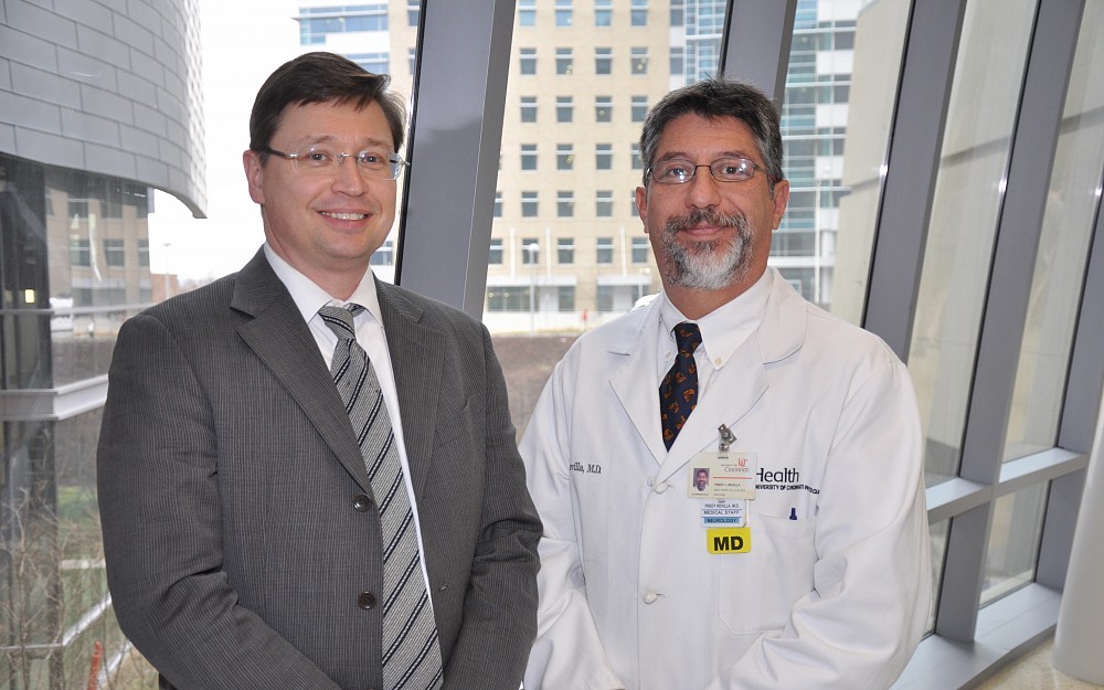 George Mandybur, MD (left), and Fredy Revilla.