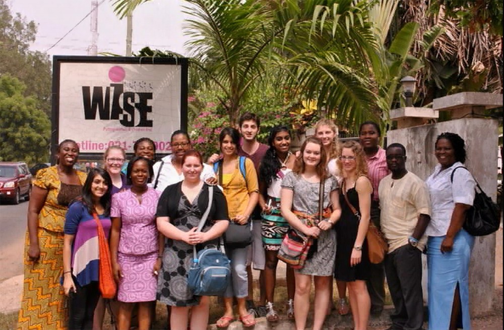 Social Work student Claire Hayden was one of several UC honors students students who studied abroad in December 2011.