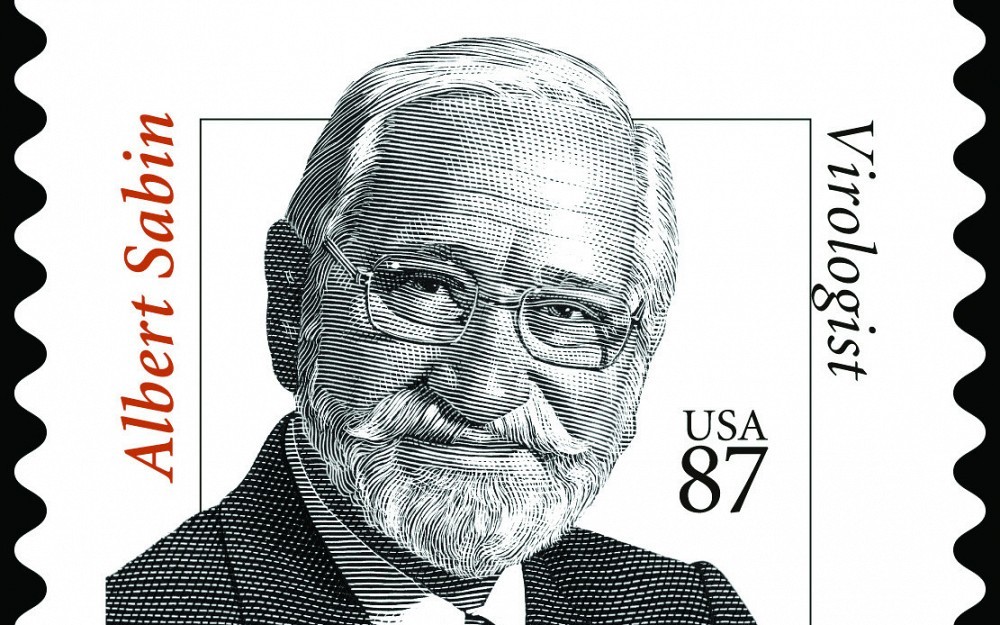 Albert Sabin postage stamp