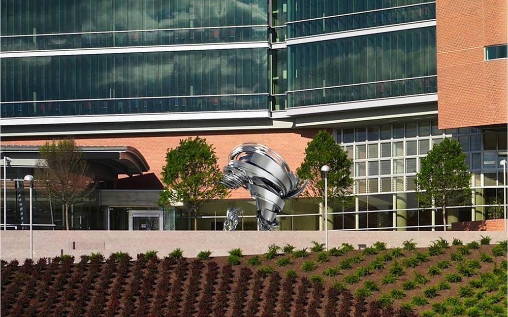 Artist's concept of CARE/Crawley Building artwork.