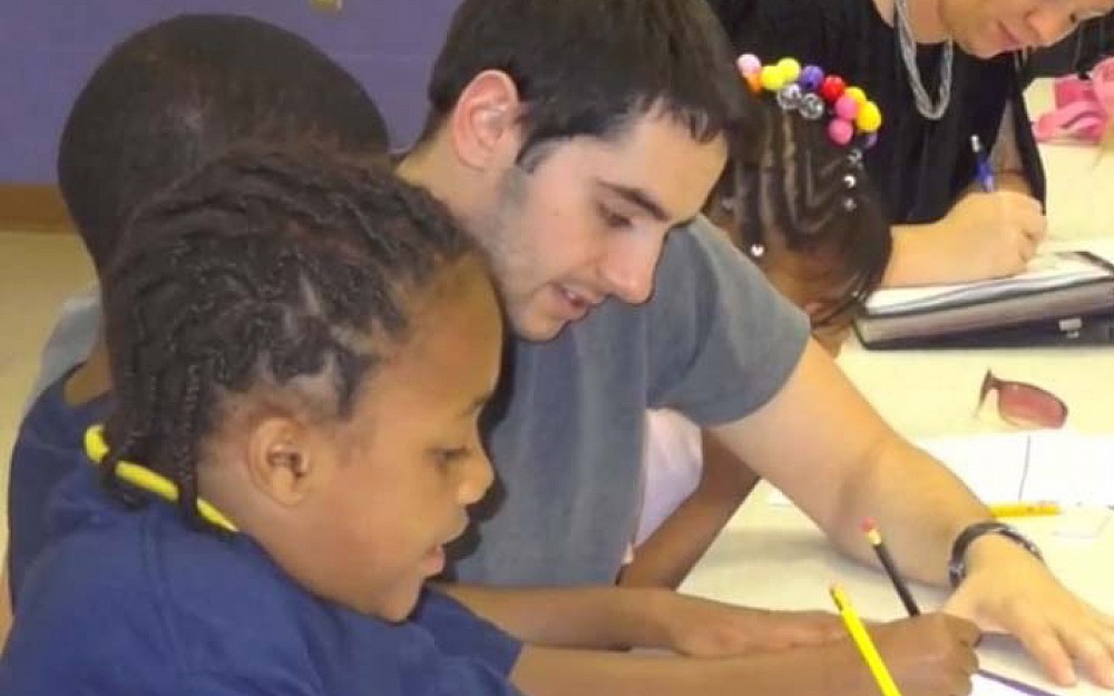 This is a still taken from a video of the winning community project from the Physician and Society 102 course. The team, called LC 10, worked with the Urban League of Cincinnati.