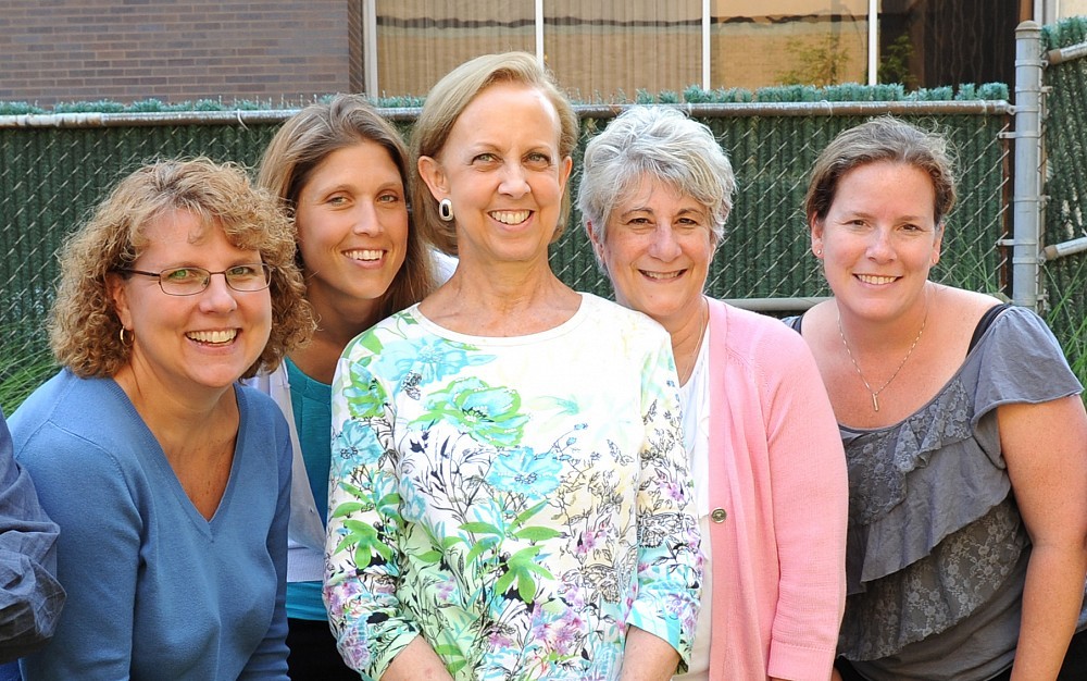 Rose Espel, center, with colleagues