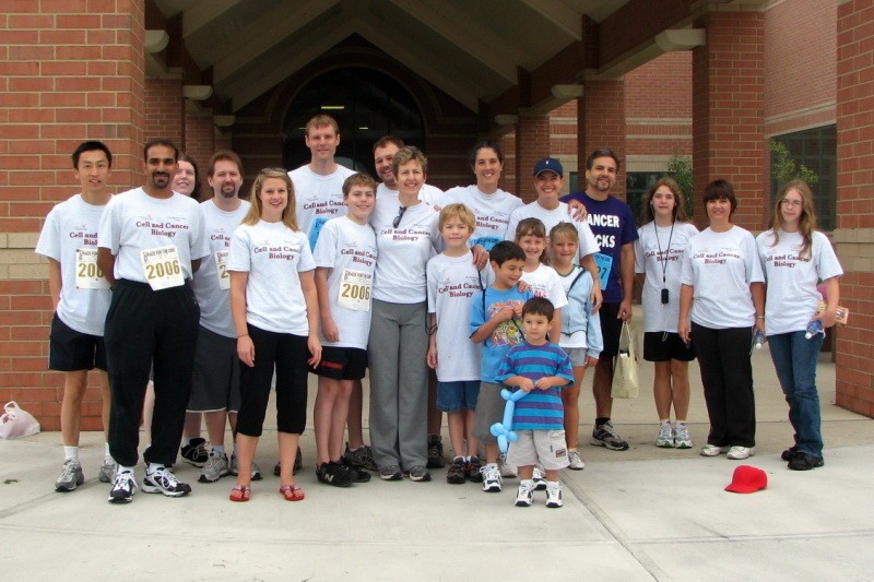 UC cancer researchers and students recently raised $1,500 to support breast cancer research, education and care by participating in the Susan G. Komen Race for the Cure.