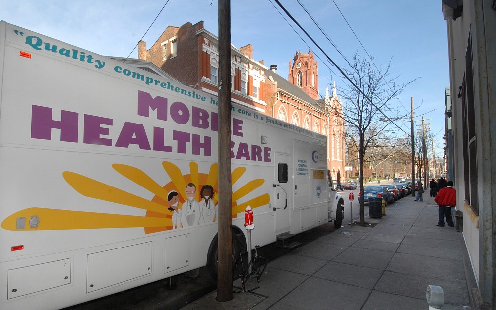 Joseph Kiesler, MD, is very active in organizations like the Center for Respite Care, Health Care for the Homeless and the Homeless medical van, pictured above. 