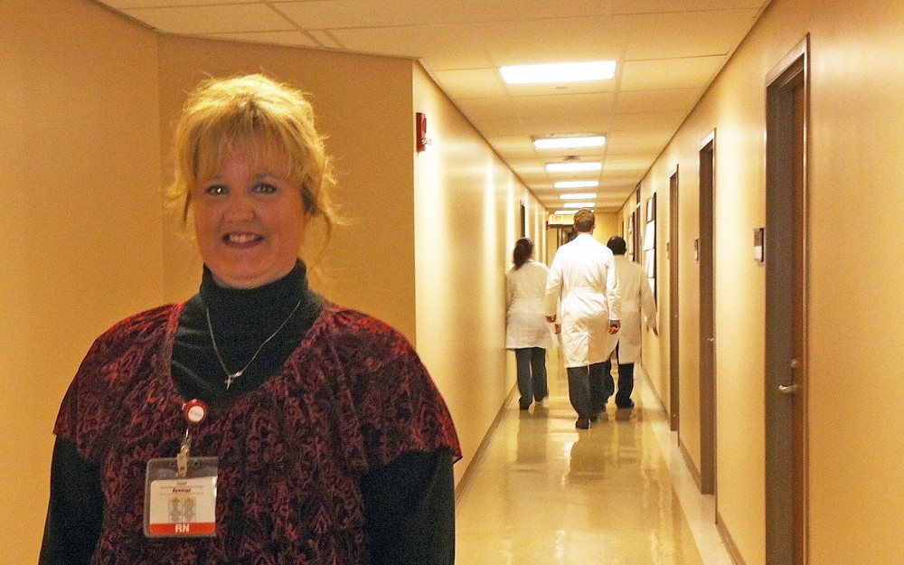 Michelle Ottersbach a nurse coordinator for the lung cancer screening program. 