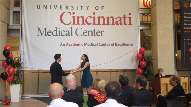 Cincinnati Opera performers at UC Medical Center