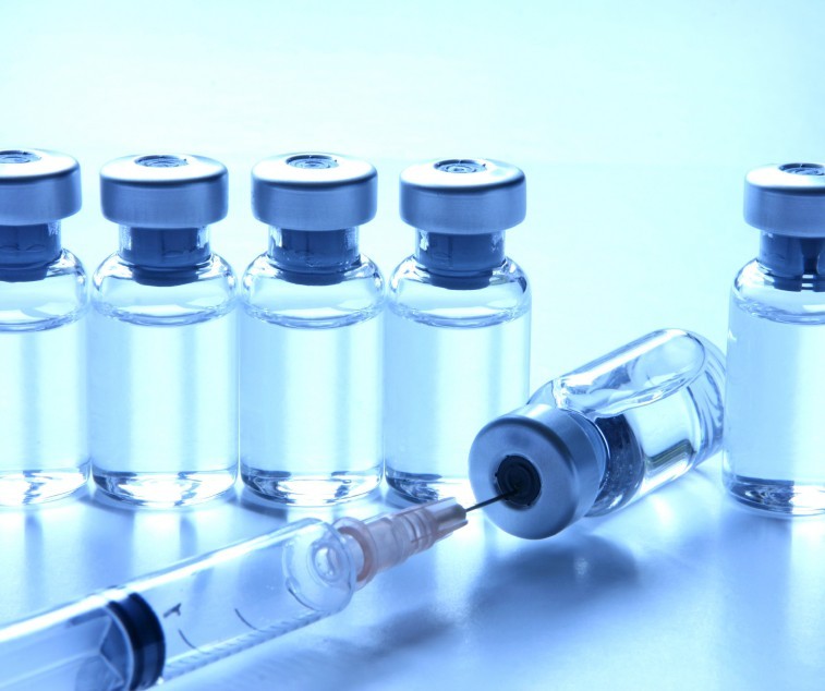 The experimental lung cancer vaccine is given as a series of injections. 