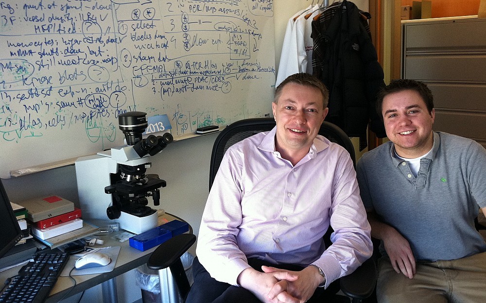Vladimir Bogdanov, PhD, and co-op student Richard Godby.
