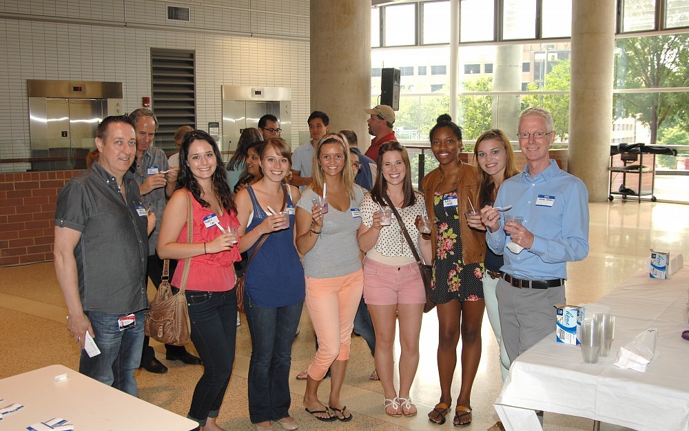 Students in the minor in medical sciences program during their orientation.