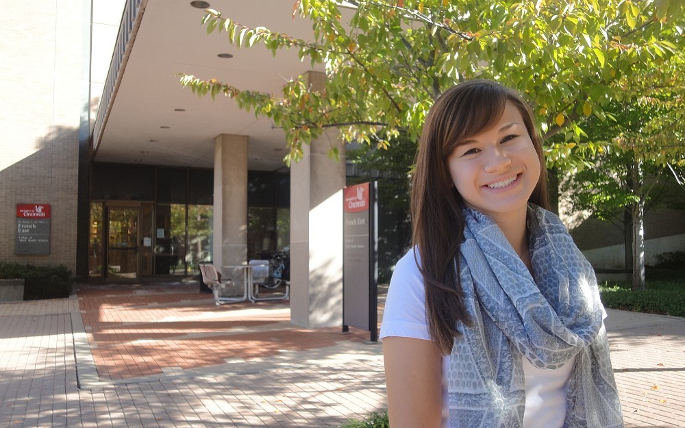 CAHS student Ashley Martin is president of the UC Dhadak International Dance Team.