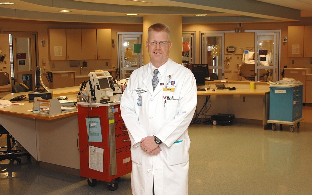 Dr. David Norton, an assistant professor in the division of pulmonary, critical care and sleep medicine, is also director of the medical intensive care unit at UC Medical Center.