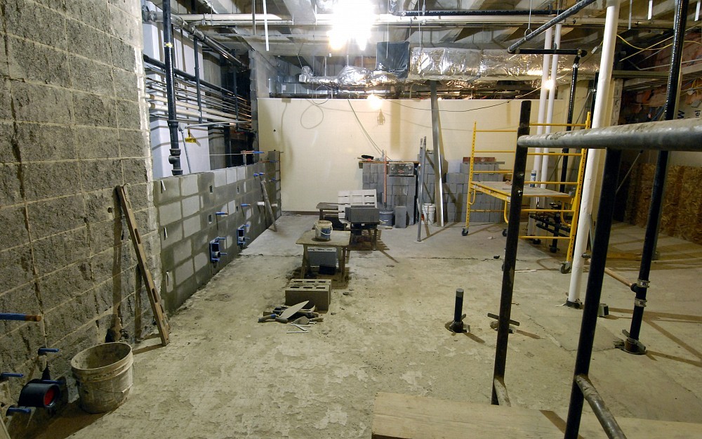Restrooms continue to be overhauled in the MSB.