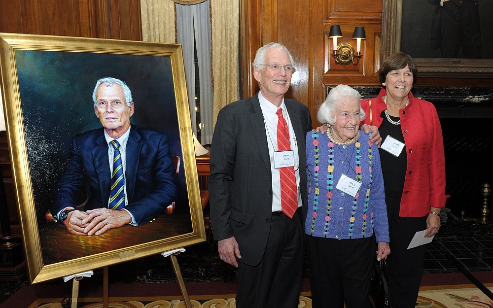 Professor Peter Stern, MD, with his mother Mary Stern and wife Sandy.