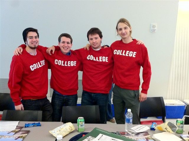 Donors at the winter UC All Campus Blood Drive received the official "COLLEGE" sweatshirt.