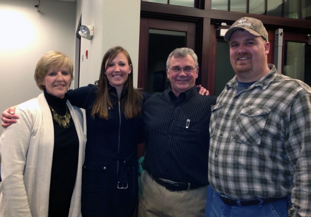 From right to left: Angela Trent, Natalie Trent, Bruce Trent and Nick Trent.