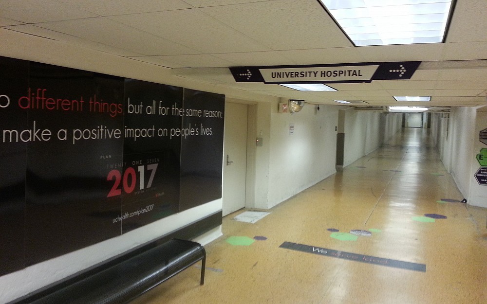 Walkways connect Eden Garage to the MSB and UC Medical Center.