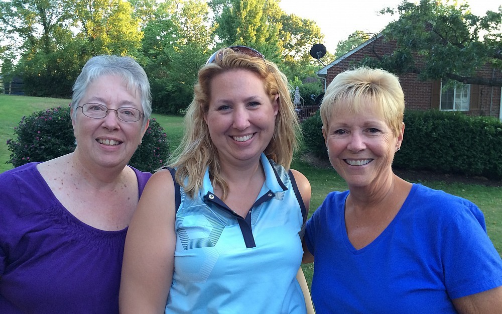 Colleen Murray (middle) with her aunt Carol (right) and mother Karen (left).
