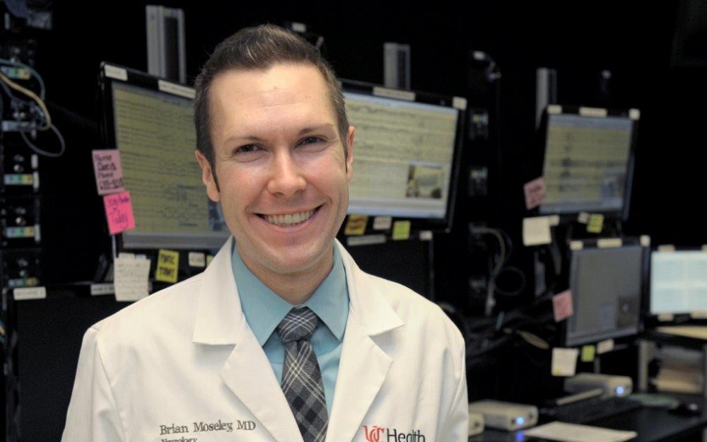 Brian Moseley, MD, is an epileptologist in the Department of Neurology and Rehabilitation Medicine.